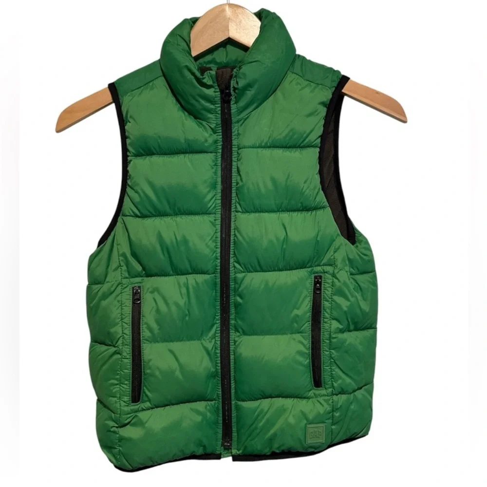 GAPKids Green Puffer Vest Boys Youth Size Small